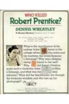 Who Killed Robert Prentice?