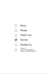 Sorry Please Thank You